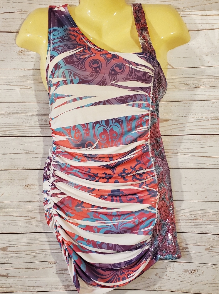 Styleus Multi Color Sequin Embellished Top